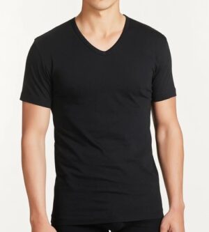 Ragno - maglia uomo in cotone manica corta scollo a v