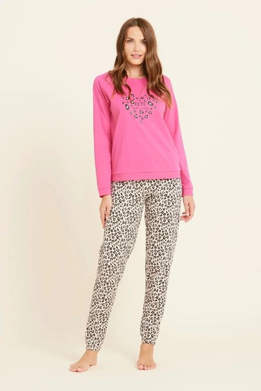 Pigiama donna man.lunga pant.lungo cotone