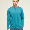 Pigiama uomo manica e pantalone lungo in cotone noi di notte