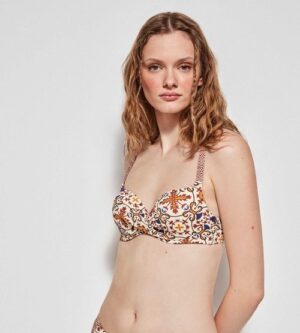 Gisela - reggiseno bikini preform. con ferretto e drappeggio