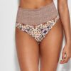 Slip vita alta donna con risvolto