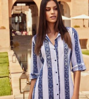 David - scamiciato donna madeira 3/4 sleeves 100% cotone