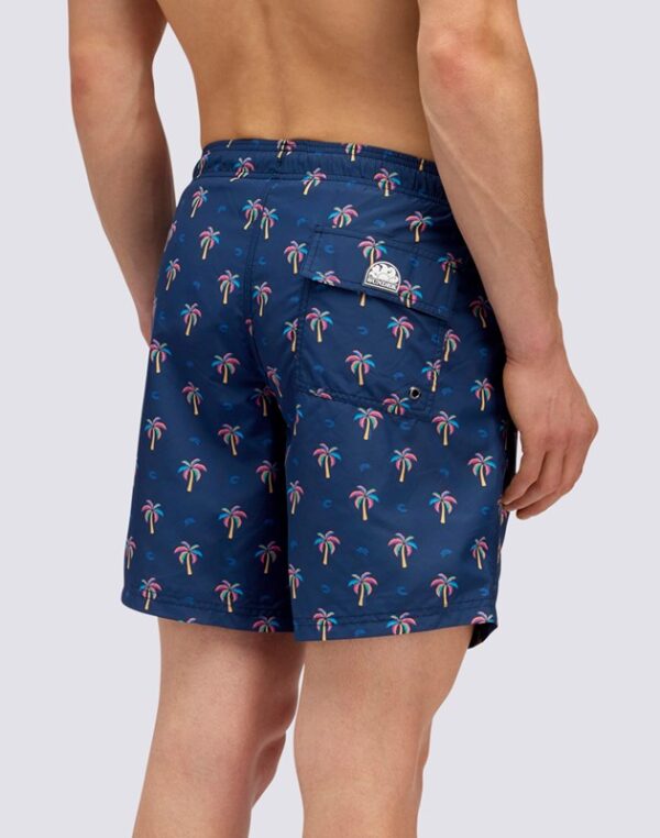 Shorts uomo mare sundek fantasia palme