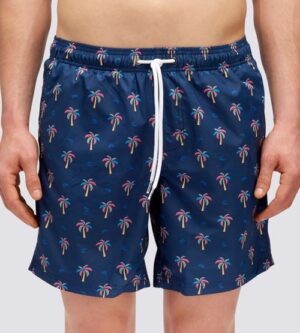 Shorts uomo mare sundek fantasia palme